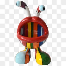 Colourful Fibreglass Sculpture Of Original Design - Baby Toys, HD Png Download - colourful floral design png