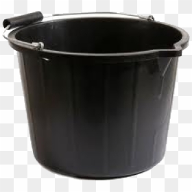 Black Plastic Bucket Picture - Black Bucket Png, Transparent Png - plastic bucket png