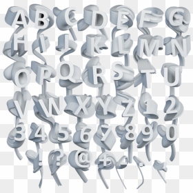 Transparent 3d Letters Png - 3d Letter Font Png, Png Download - alphabets png