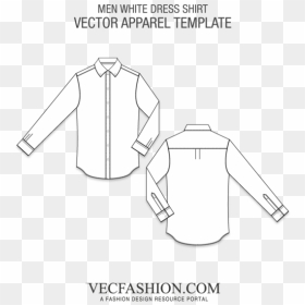 Vector Shirts Formal Shirt - Black Bomber Jacket Template, HD Png Download - formal shirt png