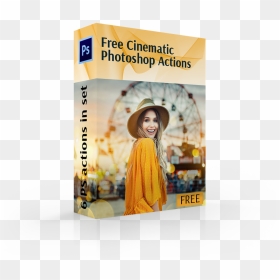 Vsco Photoshop Actions Cover Box Girl - Flyer, HD Png Download - girl png for photoshop