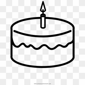 Coloring Book Slice Of Cake Coloring Pages First Birthday, HD Png Download - 1st birthday candle png