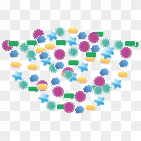 Vector Coloured Star Png - Circle, Transparent Png - photoshop png designs