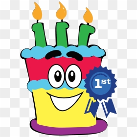 Birthday Cake Clipart , Png Download - Birthday Cake, Transparent Png - 1st birthday candle png