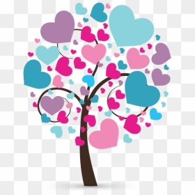 Tree Of Hearts Png, Transparent Png - wedding heart design png