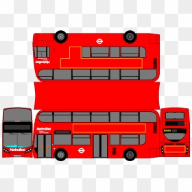Blue Star Travel Bus Clipart , Png Download - Enviro 400 Paper Bus, Transparent Png - travel bus png