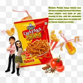 Chataka Pataka Tangy Tomato - Balaji Wafers Pizzy Masala, HD Png Download - pataka png
