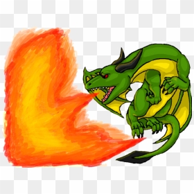 Cartoon Dragon Breathing Fire, HD Png Download - chhota bheem png