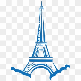 Eiffel Tower Clip Art - Eiffel Tower Vector, HD Png Download - taj mahal silhouette png