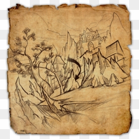 Thumb Image - Elder Scrolls Treasure Maps, HD Png Download - treasure map png