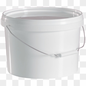 Bucket Transparent Food Grade Plastic - Lid, HD Png Download - plastic bucket png