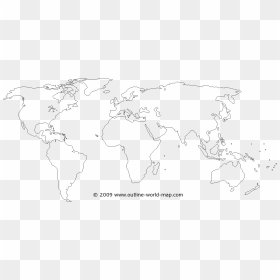 Thumb Image - Blank World Map Outline, HD Png Download - world map.png