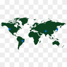 World Map Countries Grey, HD Png Download - world map.png
