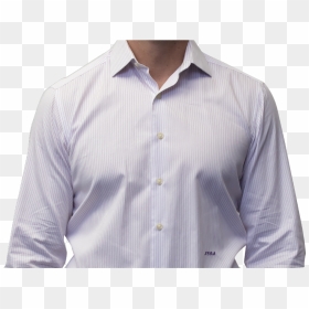 Lavender Stripe Shirt 140s 2 Ply Cotton - Dress Shirt, HD Png Download - formal shirt png