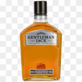 Engraved Text On A Bottle Of Personalised Jack Daniels - Gentleman Jack Whiskey, HD Png Download - whiskey bottle png