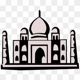 Taj Mahal Mausoleum, Agra, India - Taj Mahal, HD Png Download - taj mahal silhouette png
