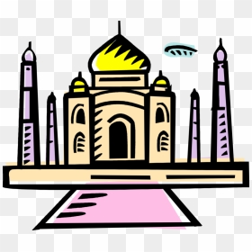 Taj Mahal Silhouette, HD Png Download - taj mahal silhouette png