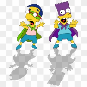 Bart Simpson And Milhouse, HD Png Download - bart png