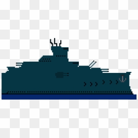 Pixel Art Maker Warship, HD Png Download - battleship png