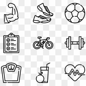 Gym Png Image - Fitness Icons Transparent Background, Png Download - gym png
