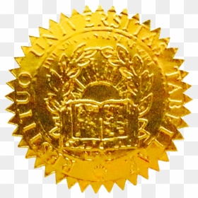 Transparent Certificate Seal Clipart - Certificate Gold Seal Png, Png Download - gold seal png