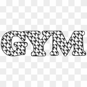 Gym Typography Clip Arts - Gym Image Clip Art, HD Png Download - gym png