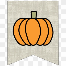 Free Printable Pumpkin Banner Decor, HD Png Download - happy thanksgiving banner png