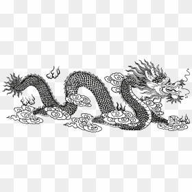 Asian Dragon Line Art Clip Arts - Dragon From Where The Mountain Meets The Moon, HD Png Download - asian png
