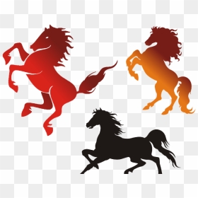 Thumb Image - Horse On Two Legs Silhouette, HD Png Download - kuda png