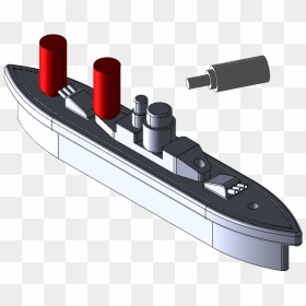 Heavy Cruiser, HD Png Download - battleship png