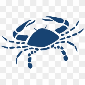 Cancer Png Pic - Crab Vector Png Blue, Transparent Png - cancer png
