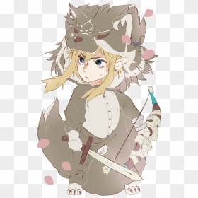 Breath Of The Wild Link In A Wolf Link Kigurumi~, HD Png Download - link breath of the wild png