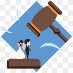 A Wedding Couple That Is Being Pounded By A Gavel, HD Png Download - void png