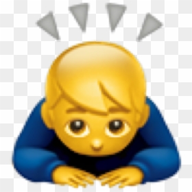 Man Bowing Emoji, HD Png Download - lit emoji png