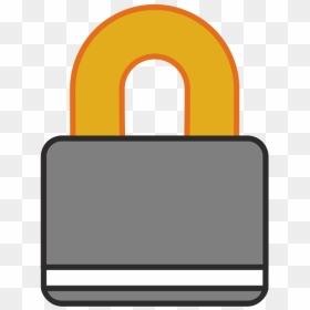 Padlock 2 Color - Clip Art, HD Png Download - inr symbol png