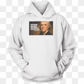 Michael Scott The Office Hoodie, HD Png Download - thomas jefferson png