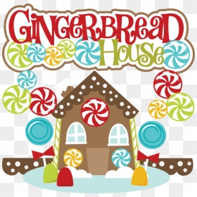 Gingerbread House Border Clipart Jpg Black And White - Gingerbread House Decorations Clipart, HD Png Download - gingerbread house png