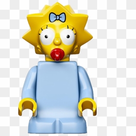 Homer Marge Bart Lisa - Maggie The Simpsons Lego, HD Png Download - bart png