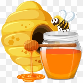 Honeycomb Clipart Bee Home - Honey Clipart, HD Png Download - bee hive png