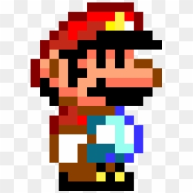 Square Text Bros Mario World Super - Super Mario World Mario Pixel Art, HD Png Download - hotel mario png