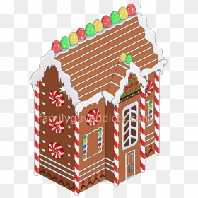 Gingerbread House, HD Png Download - gingerbread house png