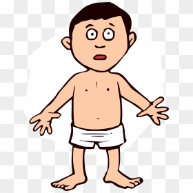 Cartoon Man In Boxer Shorts, HD Png Download - little kid png