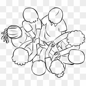 The Human Knot Game - Teamwork Clipart Black And White, HD Png Download - knot png