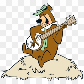 Yogi Bear With Guitar, HD Png Download - banjo png
