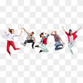 People Jumping Png, Transparent Png - happy people png
