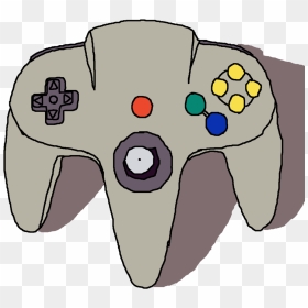 Nintendo 64 Drawing Png - Nintendo 64 Controller Sketch, Transparent Png - nintendo 64 png