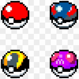 8-Bit Pokeball  Pixel art pokemon, Pixel art, Pixel art pattern