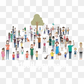 Illustration Happy People Png, Transparent Png - happy people png