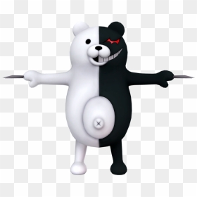 Download Zip Archive - Monokuma Mmd Model, HD Png Download - monokuma png