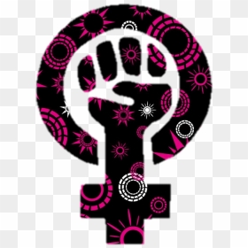 Pink And Black Feminist Symbol - Feminism Symbol Png, Transparent Png - feminist png